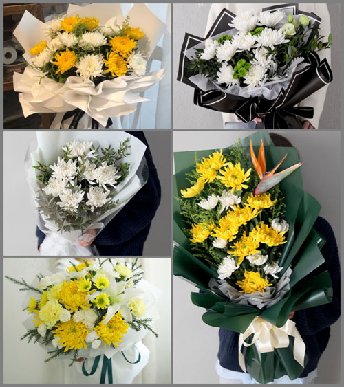 贵州毕节市威宁县哲觉镇中发村白事花束代送